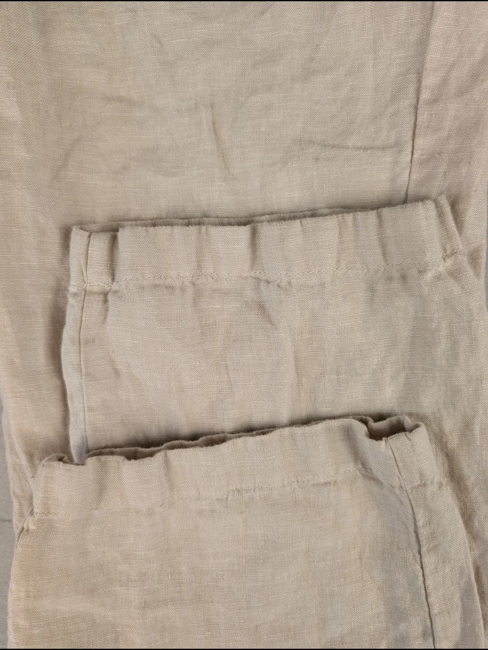 Club Room Luxury Cream Linen Men's Casual‎ Pants 40WX32 Regular Fit Straight Leg